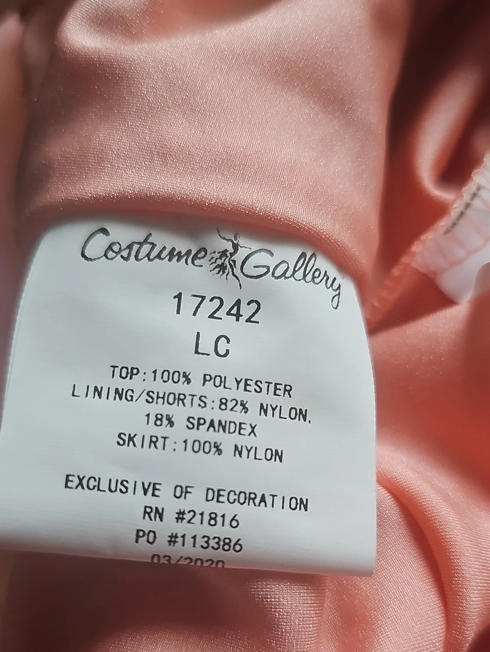 Costume Gallery Daydreaming Color 17242 Child Size Large